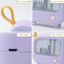 Ember u0026 Ivy Beleuchtung-Mini Art TV Nachtlampe - Dekorativer Wohnakzent