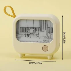 Ember u0026 Ivy Beleuchtung-Mini Art TV Nachtlampe - Dekorativer Wohnakzent