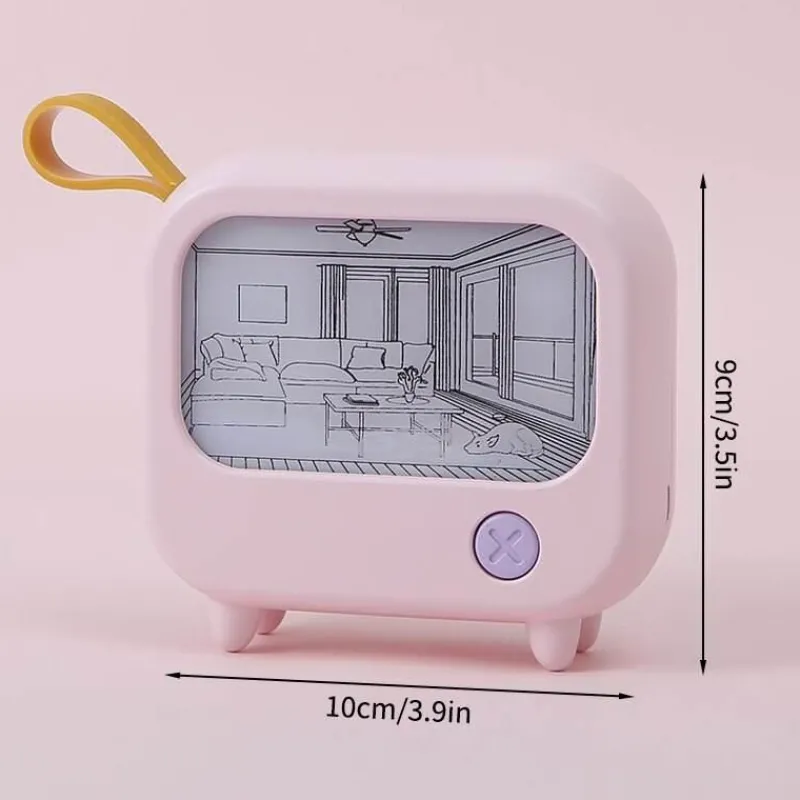 Ember u0026 Ivy Beleuchtung-Mini Art TV Nachtlampe - Dekorativer Wohnakzent