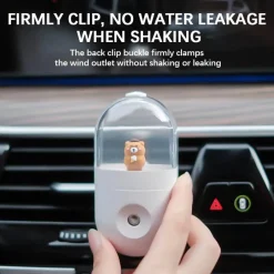 The Relaxation Nook Autozubehör|Automobilindustrie-Mini Bear Luftbefeuchter – Ultraleiser USB-Luftbefeuchter