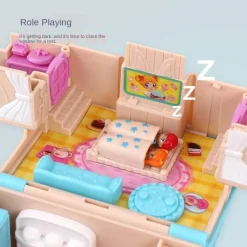 The Decor Haven Babyspielzeug-Mini City Magic Cabin Spielset – Abenteuerspielzeug für Kinder