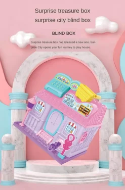 The Decor Haven Babyspielzeug-Mini City Magic Cabin Spielset – Abenteuerspielzeug für Kinder