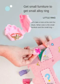 The Decor Haven Babyspielzeug-Mini City Magic Cabin Spielset – Abenteuerspielzeug für Kinder