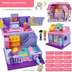 The Decor Haven Babyspielzeug-Mini City Magic Cabin Spielset – Abenteuerspielzeug für Kinder