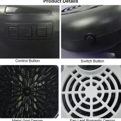 Cozy Living Gadgets Für Zuhause|Möbel-Mini Elektro-Wandheizer - Kompakter Steckdosenheizer