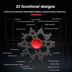 Roam Ready Outdoor-Artikel|Heimwerkzeuge-Mini Fidget Spinner – Kompaktes Werkzeug zum Stressabbau