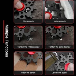 Roam Ready Outdoor-Artikel|Heimwerkzeuge-Mini Fidget Spinner – Kompaktes Werkzeug zum Stressabbau