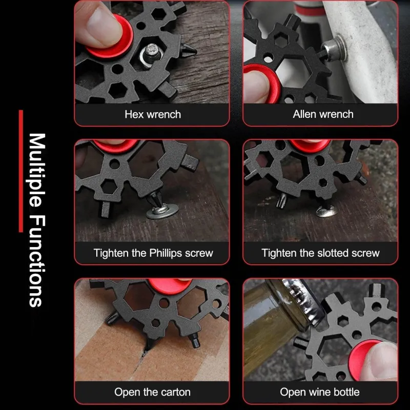 Roam Ready Outdoor-Artikel|Heimwerkzeuge-Mini Fidget Spinner – Kompaktes Werkzeug zum Stressabbau