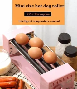 Deco Küche & Esszimmer-Mini Hot Dog Roller - Kompaktes Heizgerät für perfekt gegarte Snacks