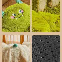 Decor Haustierzubehör|Haustierbetten-Mini Monster Kuschelbett - Gemütliches Haustierbett für Kleintiere