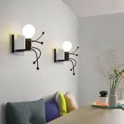 Comfort u0026 Style Beleuchtung-Mini Robot Wall Lamp - Decorative Night Light