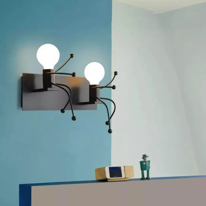 Comfort u0026 Style Beleuchtung-Mini Robot Wall Lamp - Decorative Night Light