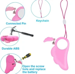 The Outdoor Vault Camping-Werkzeuge|Outdoor-Artikel-Mini Wing Selbstverteidigungs-Schlüsselanhänger - Persönliches Sicherheitstool für den Notfall