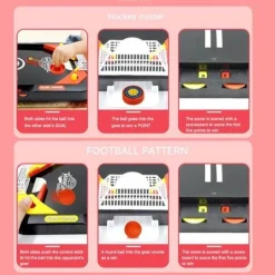 The Decor Haven Babyspielzeug-Mini-Airhockey-Tischspiel