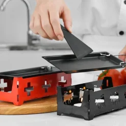 Tom Küche & Esszimmer-Mini-Antihaft-Käsegrill - BBQ-Auflaufform für Käse und Butter