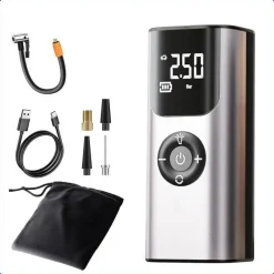 Wild u0026 Free Gear Autozubehör|Automobilindustrie-Mini-Autoreifenpumpe mit kabelloser Funktion – tragbarer Luftkompressor