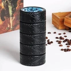 Cup Couture Camping-Werkzeuge|Outdoor-Artikel-Mini-Autoreifen-Thermoskanne – Kreativer Reisebecher für Autos