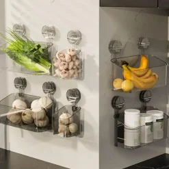 The Blissful Bath Badezimmer-Mini-Badezimmer-Organizer mit Saugnapf – platzsparendes Aufbewahrungsregal