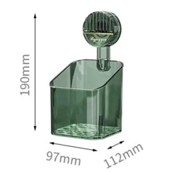 The Blissful Bath Badezimmer-Mini-Badezimmer-Organizer mit Saugnapf – platzsparendes Aufbewahrungsregal