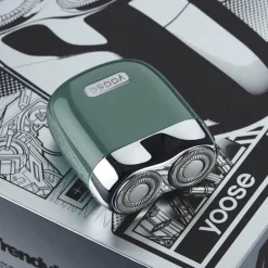 PureGlow Männerpflege|Körperpflege-Mini-Bartschneider, wasserdicht – Power Hero Grooming Tool