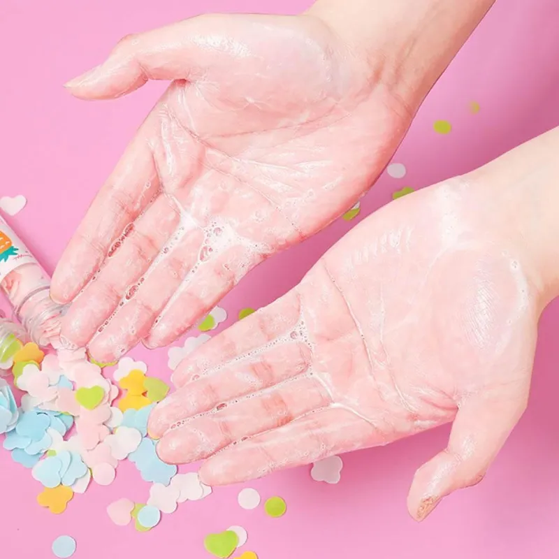 The Relaxation Nook Gesundheits-Gadgets|Gesundheits- Und Entspannungstools-Mini-Blumen-Schäumende Papierseife - Bunte Seifenstücke in Reisegröße