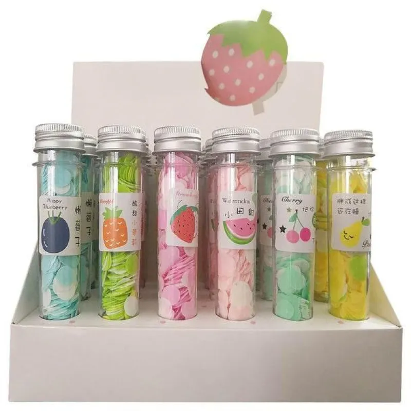 The Relaxation Nook Gesundheits-Gadgets|Gesundheits- Und Entspannungstools-Mini-Blumen-Schäumende Papierseife - Bunte Seifenstücke in Reisegröße