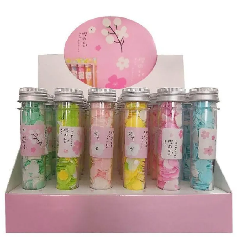 The Relaxation Nook Gesundheits-Gadgets|Gesundheits- Und Entspannungstools-Mini-Blumen-Schäumende Papierseife - Bunte Seifenstücke in Reisegröße