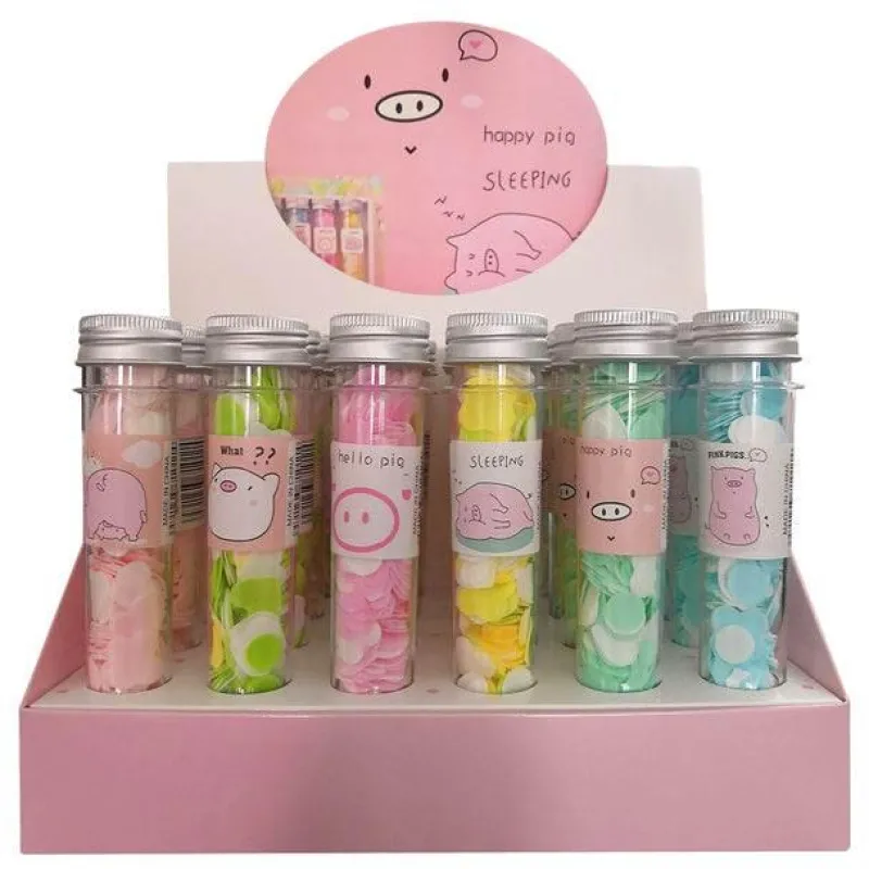 The Relaxation Nook Gesundheits-Gadgets|Gesundheits- Und Entspannungstools-Mini-Blumen-Schäumende Papierseife - Bunte Seifenstücke in Reisegröße