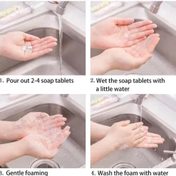 The Relaxation Nook Gesundheits-Gadgets|Gesundheits- Und Entspannungstools-Mini-Blumen-Schäumende Papierseife - Bunte Seifenstücke in Reisegröße