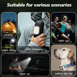 Cozy Living Camping-Werkzeuge|Camping Im Freien-Mini-Campinglampe zum Anstecken – Tragbares Außenlicht