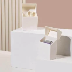 The Decor Haven Küche & Esszimmer-Mini-Clamshell-Aufbewahrungsbox – kompakter Organizer