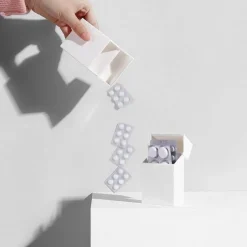 The Decor Haven Küche & Esszimmer-Mini-Clamshell-Aufbewahrungsbox – kompakter Organizer