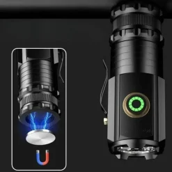 The Outdoor Vault Camping-Werkzeuge|Camping Im Freien-Mini-EDC-Taschenlampe – Leistungsstarkes Outdoor-Taschenlicht