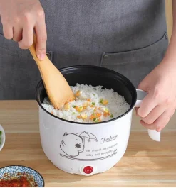 The Culinary Kit Küche & Esszimmer-Mini-Elektro-Hotpot-Kocher - Doppelschicht-Reiskocher