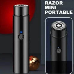 PureGlow Männerpflege|Körperpflege-Mini-Elektrorasierer – Kompaktes Gesichtspflegegerät