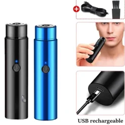 PureGlow Männerpflege|Körperpflege-Mini-Elektrorasierer – Kompaktes Gesichtspflegegerät