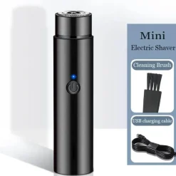 PureGlow Männerpflege|Körperpflege-Mini-Elektrorasierer – Kompaktes Gesichtspflegegerät