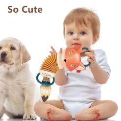 The Decor Haven Babyspielzeug-Mini-Fuchs-Akkordeon – Musikinstrument für Babys