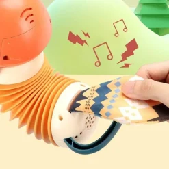 The Decor Haven Babyspielzeug-Mini-Fuchs-Akkordeon – Musikinstrument für Babys
