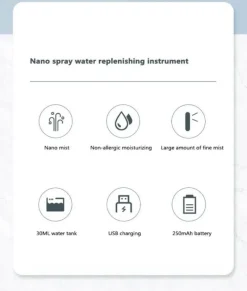 Comfort u0026 Style Frauenpflege|Körperpflege-Mini-Gesichtsdampfer mit Cartoon-Tiermotiv – wiederaufladbarer USB-Luftbefeuchter