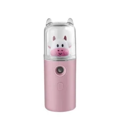 Comfort u0026 Style Frauenpflege|Körperpflege-Mini-Gesichtsdampfer mit Cartoon-Tiermotiv – wiederaufladbarer USB-Luftbefeuchter