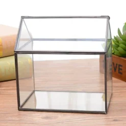 Willow u0026 Whim Wohndeko-Mini-Gewächshaus-Terrarium – Tisch-Pflanzendisplay