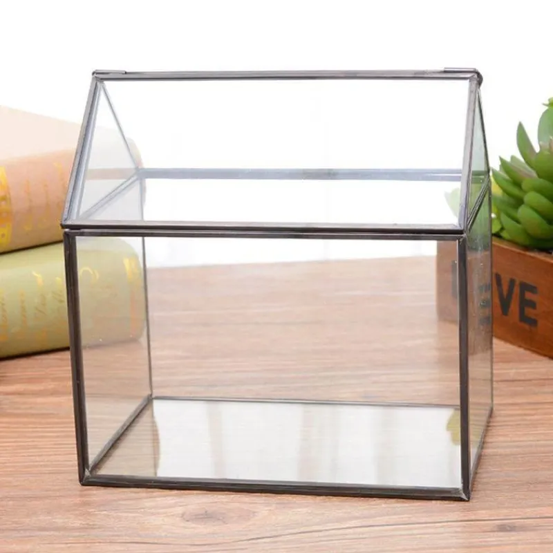 Willow u0026 Whim Wohndeko-Mini-Gewächshaus-Terrarium – Tisch-Pflanzendisplay