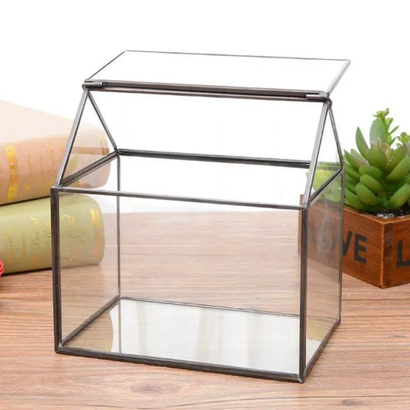 Willow u0026 Whim Wohndeko-Mini-Gewächshaus-Terrarium – Tisch-Pflanzendisplay