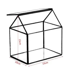 Willow u0026 Whim Wohndeko-Mini-Gewächshaus-Terrarium – Tisch-Pflanzendisplay