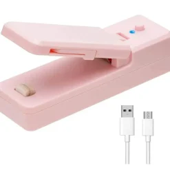 Tom Küche & Esszimmer-Mini-Heißsiegelgerät – wiederaufladbarer Küchenbeutelclip per USB