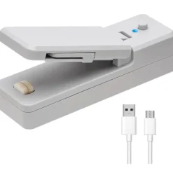 Tom Küche & Esszimmer-Mini-Heißsiegelgerät – wiederaufladbarer Küchenbeutelclip per USB