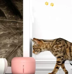 Furry Haven Haustierzubehör|Tierfütterung-Mini-Katzenbrunnen – Automatischer elektrischer Wasserspender für Haustiere