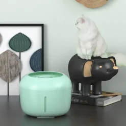 Furry Haven Haustierzubehör|Tierfütterung-Mini-Katzenbrunnen – Automatischer elektrischer Wasserspender für Haustiere