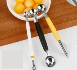 Tom Küche & Esszimmer-Mini-Küchenschaufel-Werkzeug – doppelseitiger Melonenlöffel, Eiscreme-Gadget